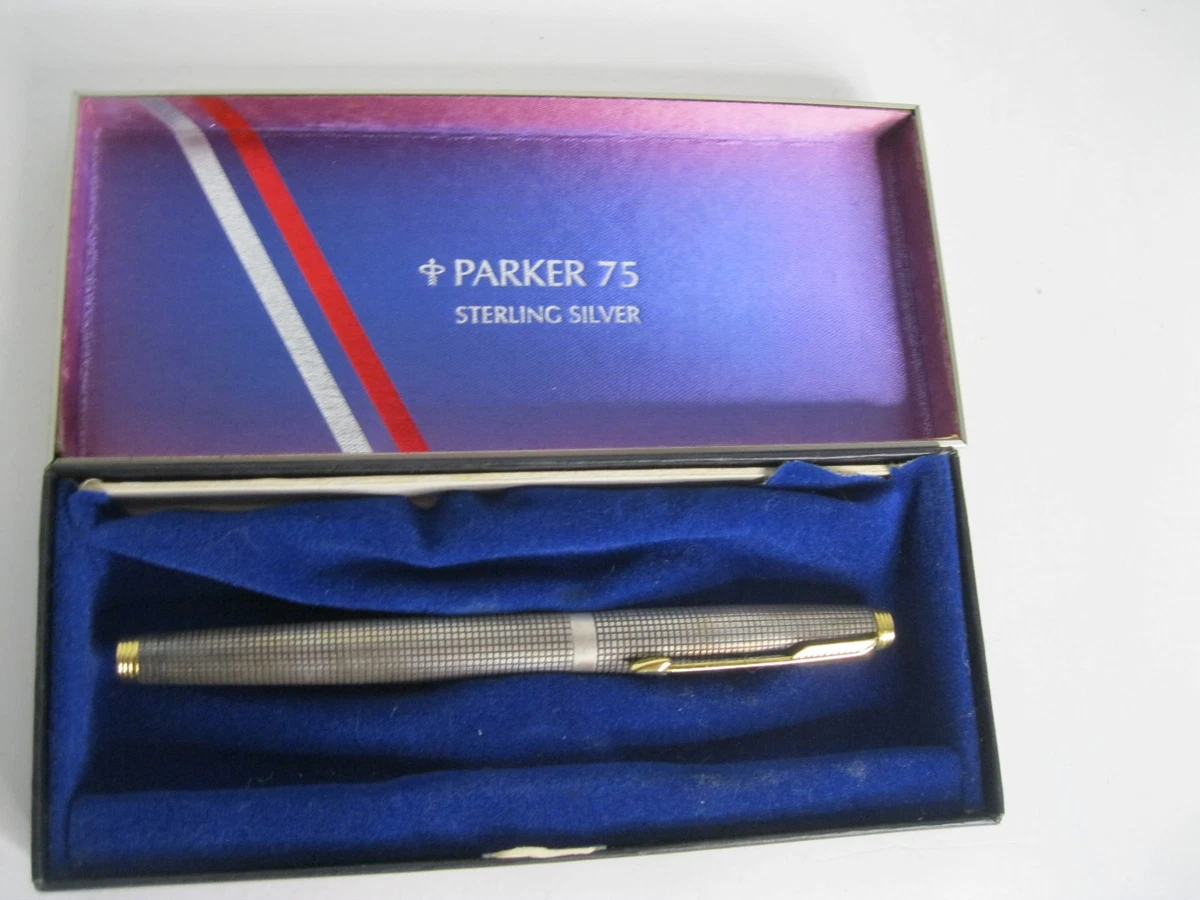 Parker Gold, 14K Nib Sterling Silver Collectible Fountain Pens for