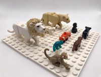 Lego® 10 Tiere Set - LöWe Gorilla Affe Afrika Dschungel Wildtiere