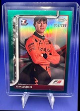 2025 Topps Chrome Formula 1 Brando Badoer #44 Teal Refractor 52/299 F3 Driver
