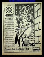 DC Heroes Role Playing Game MGI Mayfair 1993 Superman Print Magazine Ad Poster