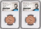 2 Coin set, 1776-2026 P & D  Lincoln Cent , NGC MS 68 RD FDOI, Lincoln Presale