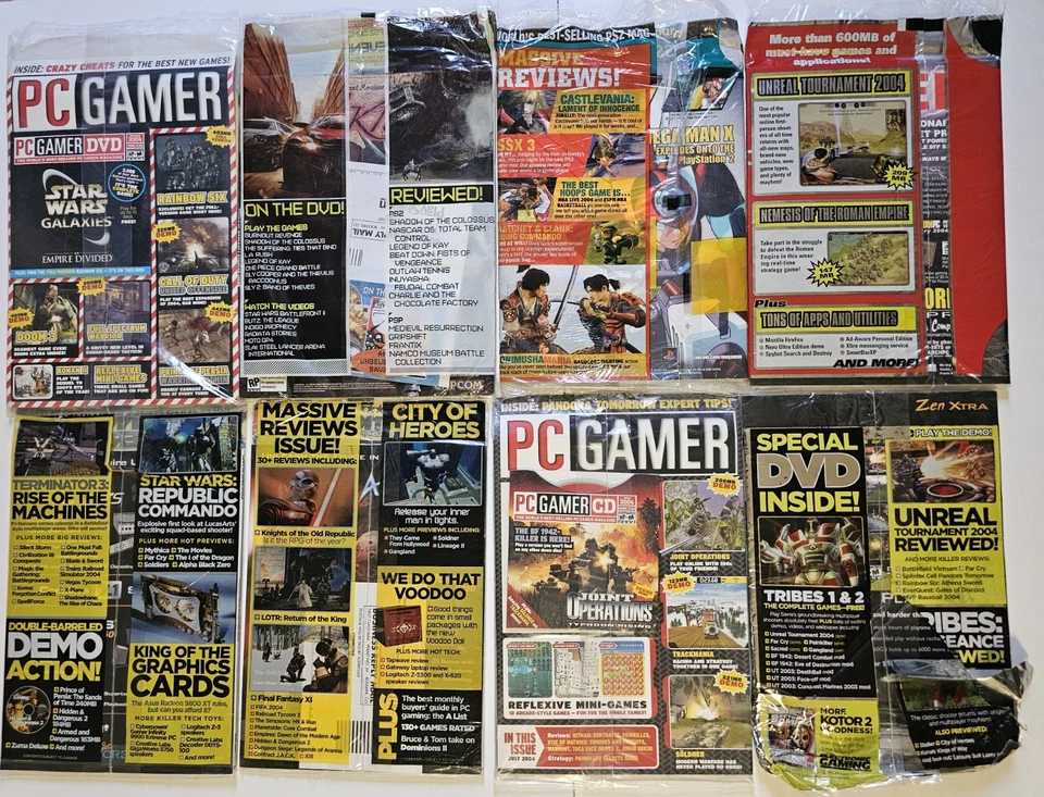 Lot of 9 PC Gamer, PlayStation, PSM, Computer Gaming Magazines w/ Game Discs NEW - Image 4 of 4