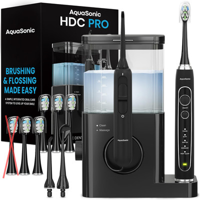 Aquasonic Home Dental Center PRO Munddusche + elektrische Zahnbürste