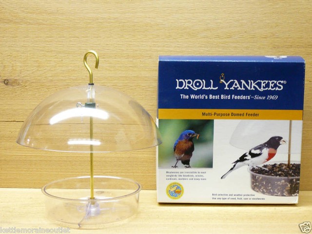 Droll Yankees Clear X 1 Multi Purpose Domed Bird Feeder Dish Tray