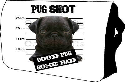 Cute Pug Bag Personalised College Laptop Sholder Gift Messenger School