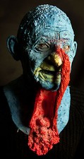 "Turkey Man" Silicone Mask Hand Made, Halloween High Quality, Realistic Active