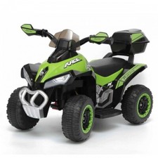 Mini Quad Elettrico Verde Macchina Bambino Auto a Batteria 6 V