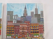 NEWYORK City Artwork on canvas/screen print/new , no tags/12 x12 