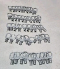 LOT of 50 BURNDY  12-10 Y AWG M8 5/16" STUD HD CRIMP RING LUGS Terminals, NOS