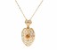 thumbnail 1 - Titanic 1.00Ct Citrine Sterling 14K Yellow Gold Clad Silver Pendant Necklace