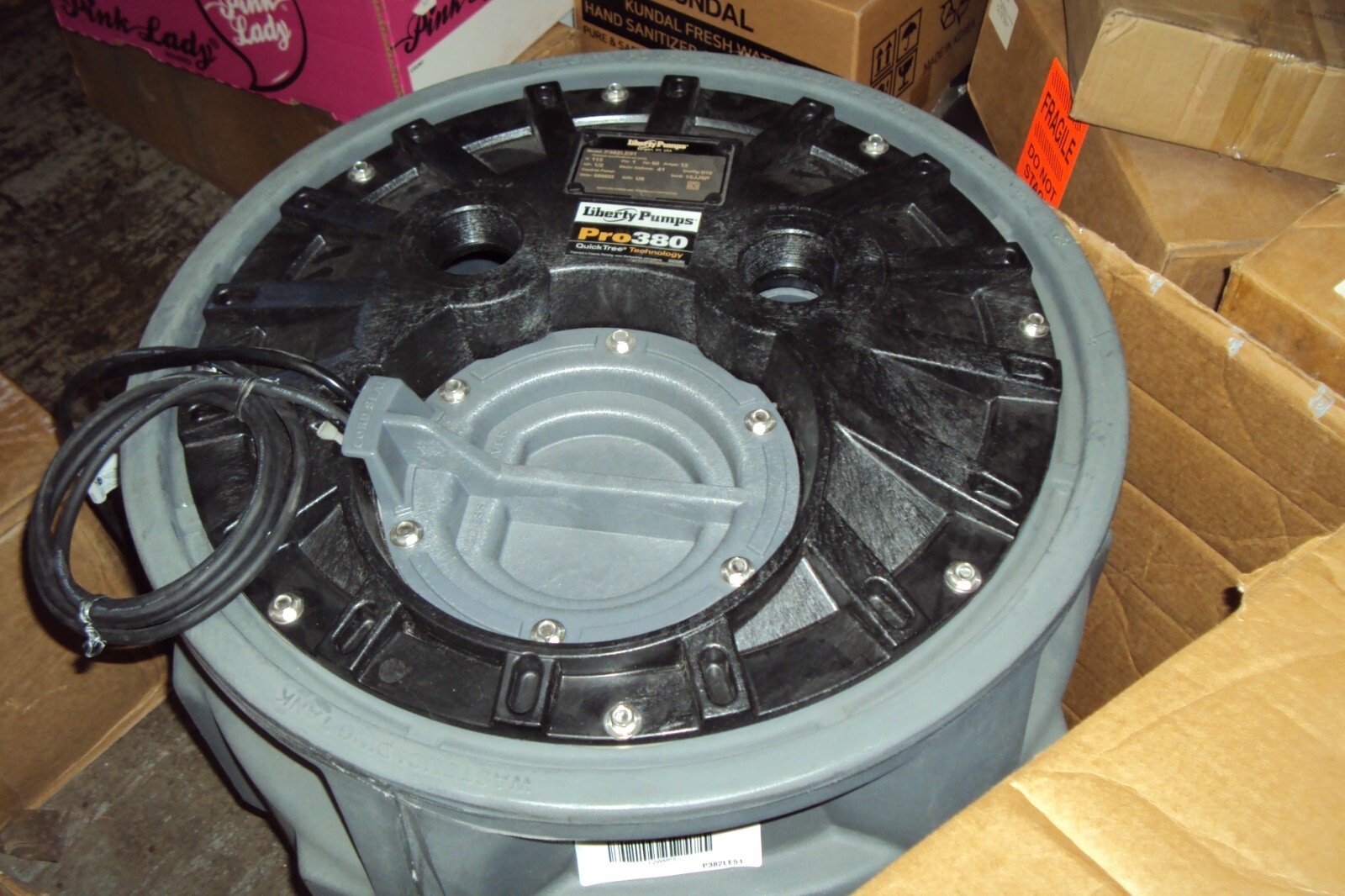 Liberty Pumps P382LE51 1/2 HP Pro380 Cast Iron Sewage Pump System