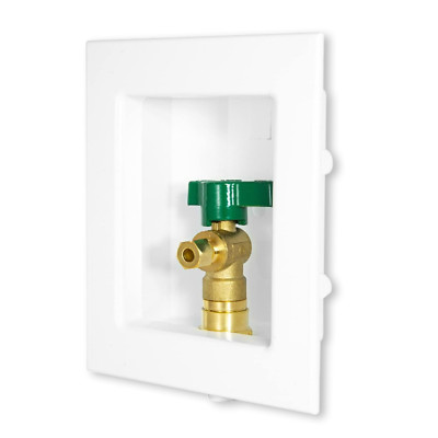 EFIELD 1/2'' CPVC Connect Inlet x1/4'' OD Outlet,Ice Maker Outlet Box Green Handle