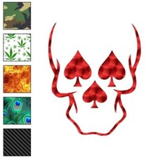 Skull Spades, Vinyl Decal Sticker, 40 Patterns  3 Sizes, 640