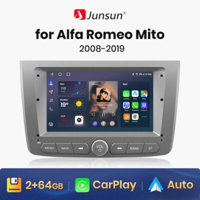 Carplay Android 13 64G Autoradio GPS Navi WIFI BT Für Alfa Romeo Mito 2008-2019