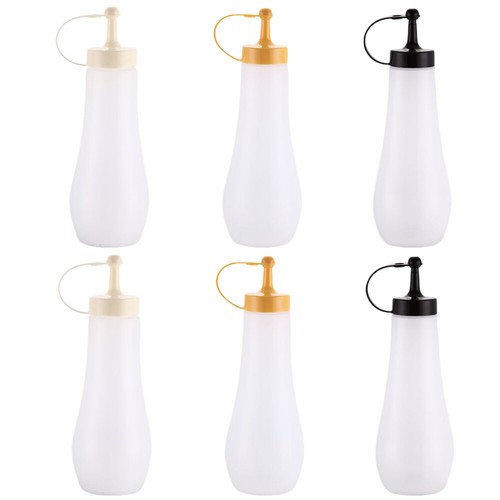 6 Pcs Condiment Dispenser Olive Oil Bottle Sauce Container Ketchup Bottles Empty - Picture 11 of 12