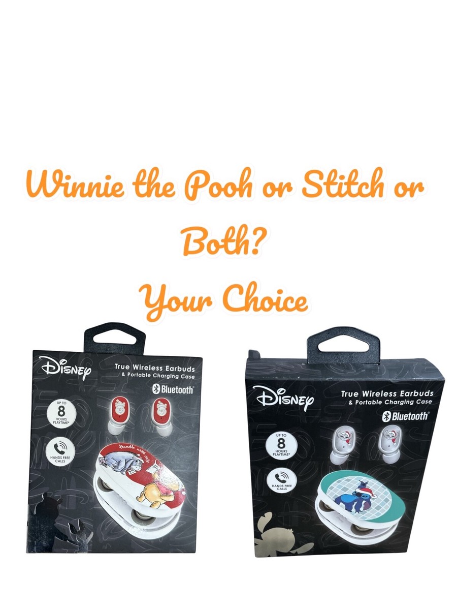 DISNEY True Wireless Earbuds Bluetooth with Charging Case - New | eBay