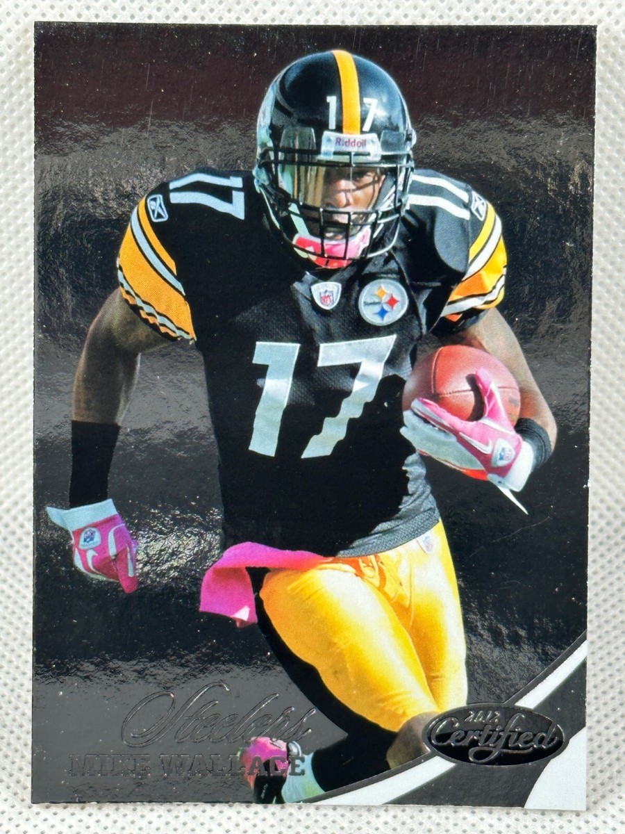 Mike Vallely サイン入りトレーディングカード 2012 Panini Certified 27 Mike Wallace Pittsburgh Steelers Football