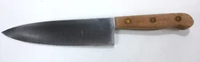 Vtg 13" Chicago Cutlery 42S Chefs Knife Light Brown Handle 8" Blade