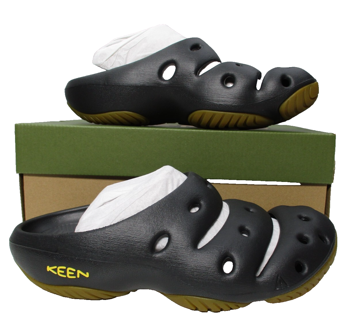 Keen Yogui Arts Slides sandali zoccoli uomo taglia 12 nero