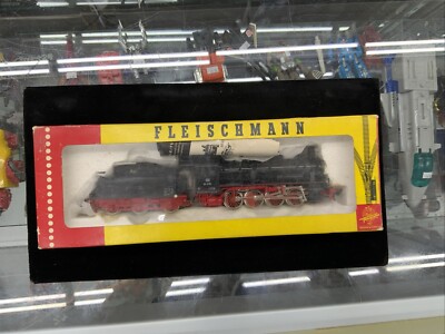 Fleischmann H0 - 4145 - Locomotiva a vapore con carro di