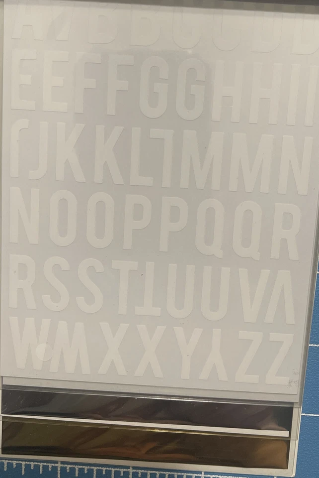 NUEVO Kit de 4 láminas Heidi Swapp - Letras del alfabeto - Nuevo en paquete Foto 3 de 3