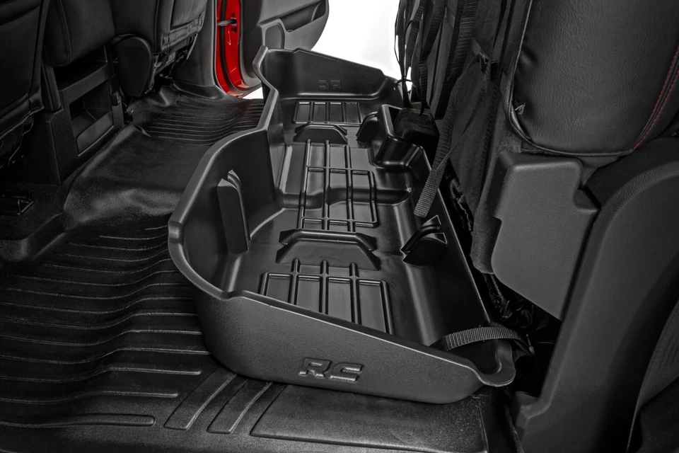 Almacenamiento debajo del asiento Rough Country doble cabina Chevy/GMC 1500/2500HD/3500HD RC09031A Foto 2 de 4