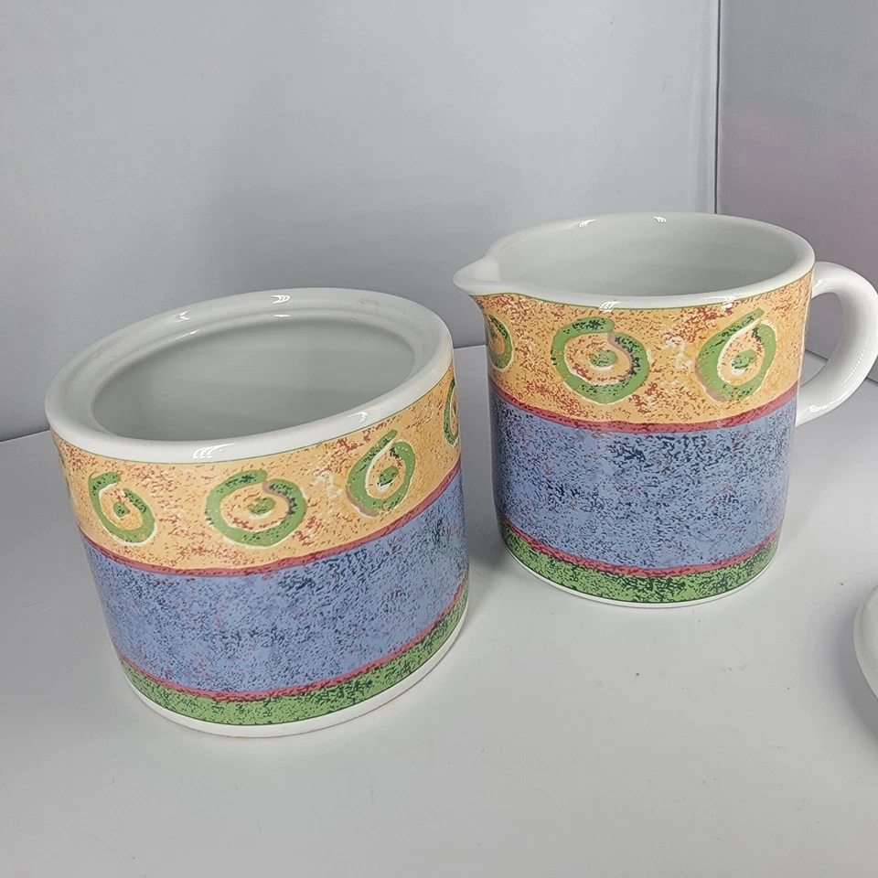 Juego De Colección Sakura Málaga Crema y Azúcar Oneida Sue Zipkin 1995 Foto 4 de 4