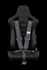 BRAUM Racing GUN METAL 5 Point 3" Inch SFI Certified 16.1 Racing Harness Single
