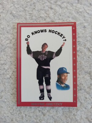 Bo KNOWS Hockey RED Bo Jackson KC Royals w Wayne Gretzky LA Kings ODD RARE! | eBay