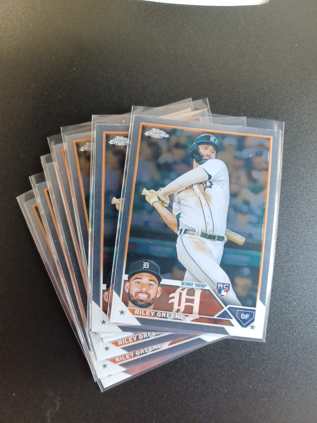 2023 Topps Chrome Rookie #182 Riley Greene Detroit Tigers Baseball Card