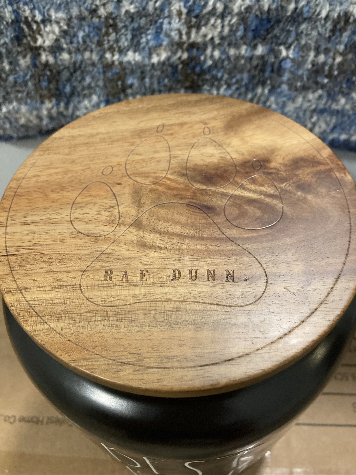 Rae Dunn Black BEST FRIEND Ceramic Pet Treat Jar / Canister eBay