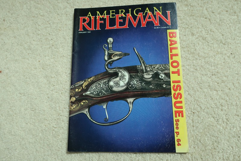 Vintage American Rifleman 91 show NRA flintlock Charlton Heston S&W 40 Makarov +