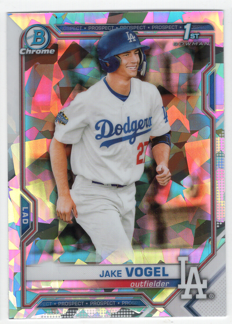 2021 Bowman Chrome JAKE VOGEL 1st Bowman Atomic Refractor RC Rookie!!