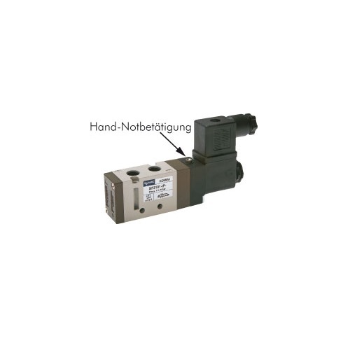 5/2-Wege Magnetventil, G 1/8", Federrückstellung, 24 V DC