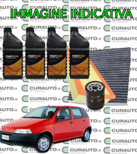Kit tagliando filtri+olio motore + cand. FIAT PUNTO 55 60 LANCIA Y SEICENTO FIRE
