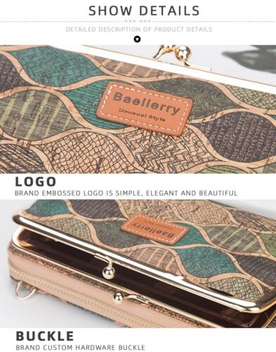 Fashion Women's W2 Multi-function Long Clutch Wallet Chain Phone Shoulder Bag - Picture 9 of 10