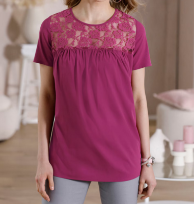 770792 Sieh an! by Witt Weiden Damen Bluse Longbluse malve NEU Gr - Main Image