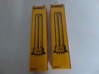 PAAR DEWALT DE5273 ERSATZLEUCHTSTOFFRÖHREN / GLÜHBIRNENLAMPEN FÜR DC527 DC528