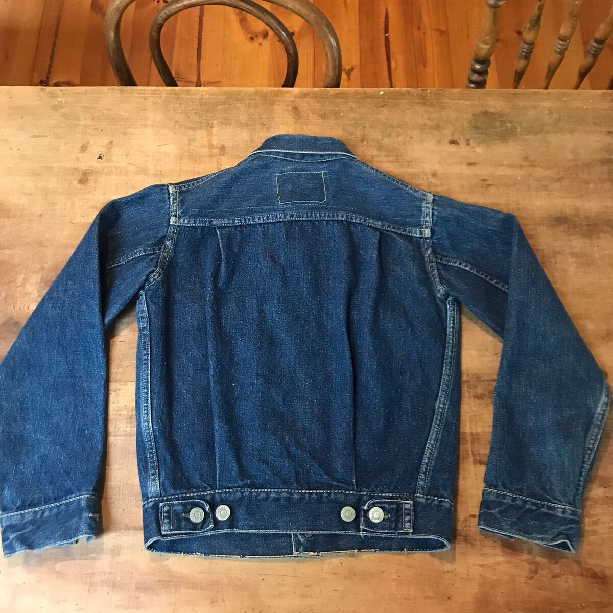 Vintage Levis Jacket Big E Denim Lvc Repro Dark Type II Xs 