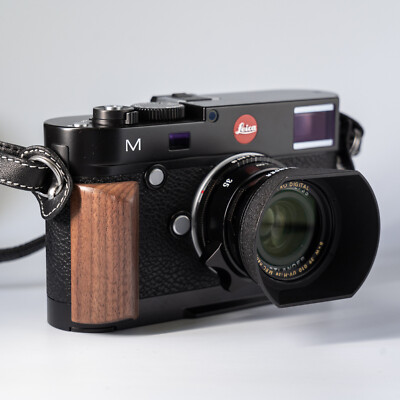 Wood Wooden L Hand Grip Holder For Leica M240 M246 M262 Camera