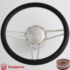 14" Billet Aluminum 9 Hole Steering Wheel Kit w/ Horn Button & Adapter