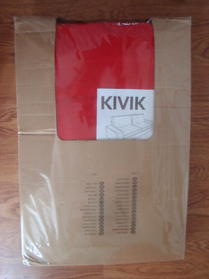 IKEA KIVIK Sofa Cover Slipcover for KIVIK 3-seat Sofa Ingebo Bright RED NEW NIB