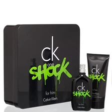 CK One Shock by Calvin Klein 2pc Slightly Tarnished Set for Men - New In Box