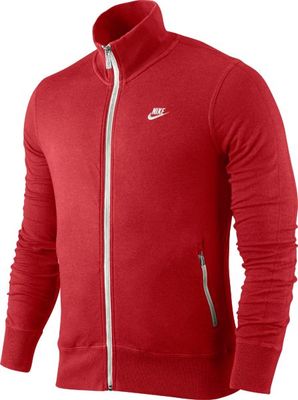 Nike Men's Swoosh Red Zip-Up Football Soccer N98 Track Jacket 466651-642 XL 2XL
