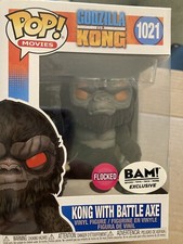 Funko Pop! Godzilla vs Kong King Kong with Battle Axe Flocked BAM PREORDER