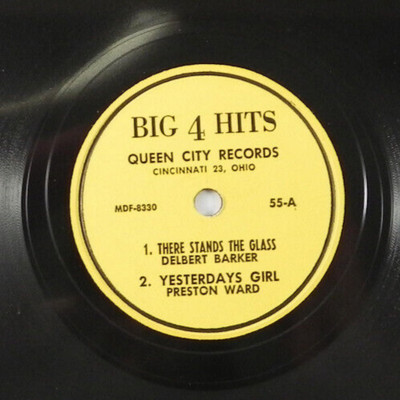Delbert Barker / Preston Ward ~There Stands The Glass / Yesterday's Girl Rare!