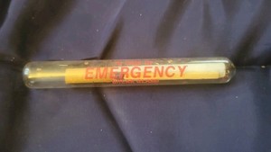 emergency cigarette in glass tube Glass Cigarette Case