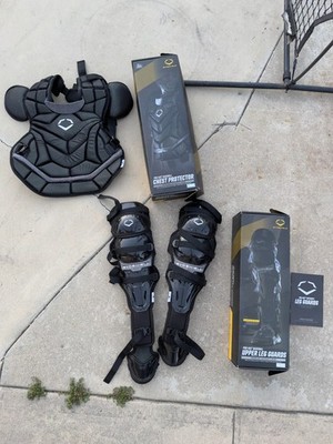 NEW EvoShield PRO-SRZ Catcher Chest Protector + Upper Leg Guards Baseball Set