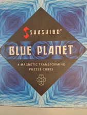 Shashibo The Shape Shifting Box Blue Planet Box Set Of 4 Magnetic Puzzle Cubes