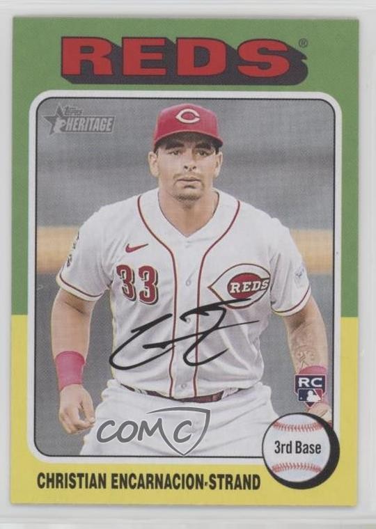 2024 Topps Heritage Rookies Christian Encarnacion-Strand #182 Rookie RC 00jz